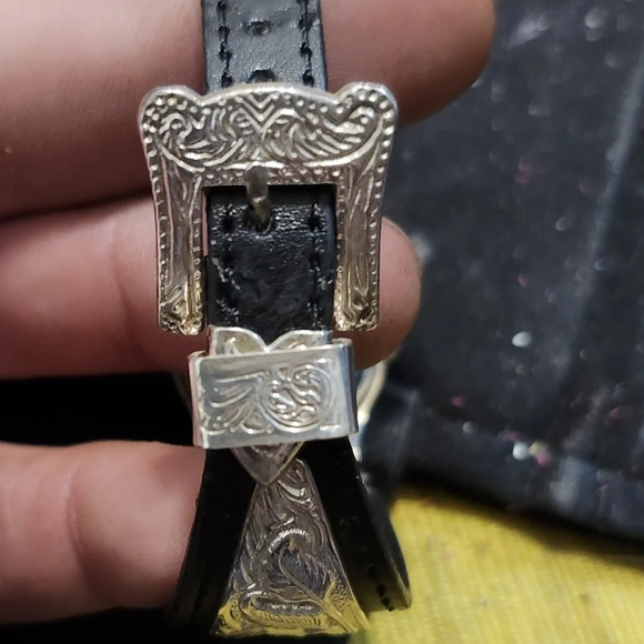 GENEVA Quartz With a SilverToned accented leather strap main image 7